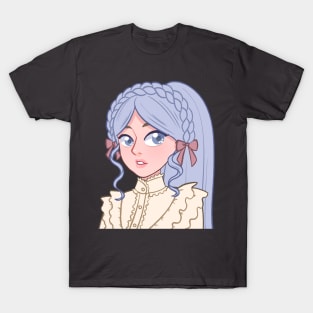 Lolita blue hair girl T-Shirt